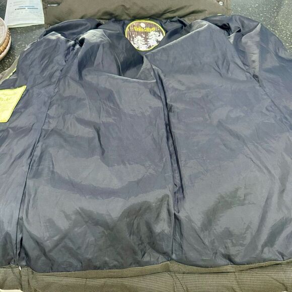 Soia & Kyo Herringbone Down Parka with fur lined zip off hood. Size Petite Small - Picture 9 of 10